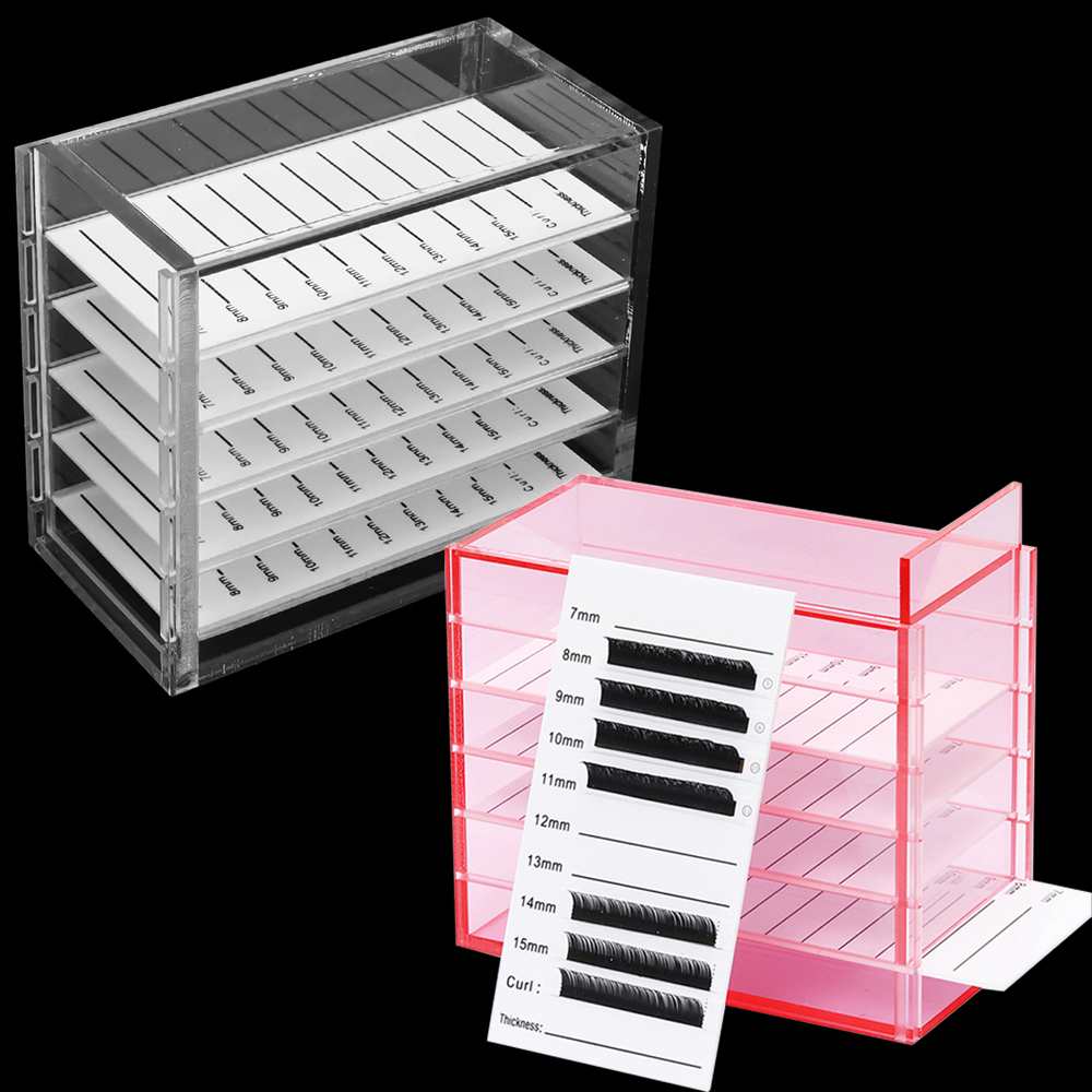 Lash Tray Organizer - Opbergdoos voor wimperextensions 5-lagen acrylpallets Houders