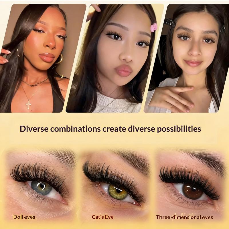 Faux Mink Lash - Nieuwe DIY Wimperverlengingsset Lijmvrije Individuele Wimperclusters