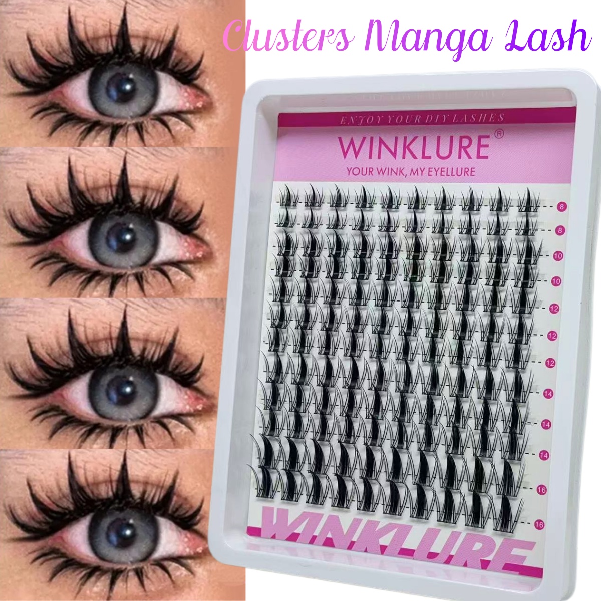 Lash Tray Organizer - WINKLURE Manga Lash Clusters Kit Kattenwimpers