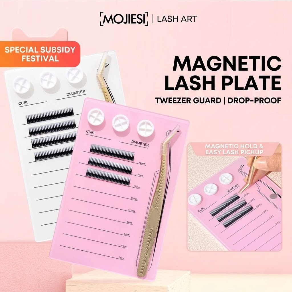 Lash Tray Organizer - Magnetische wimperverlenging palette & lijmhouder, acryl