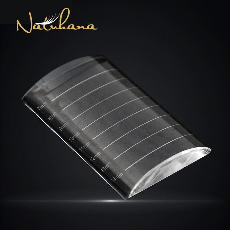 Lash Tray Organizer - NATUHANA Wimperverlengingspallet Kristalglas U Gebogen Rechte