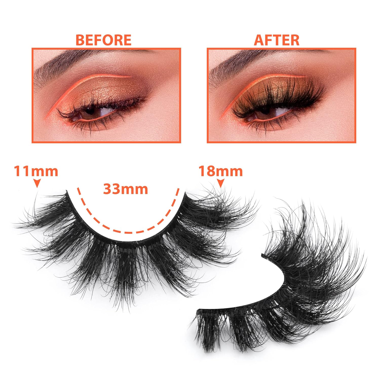 7pairs Pluizige Wimpers 8D Val - Eyelash Extension Cat Eye recensie en prijs