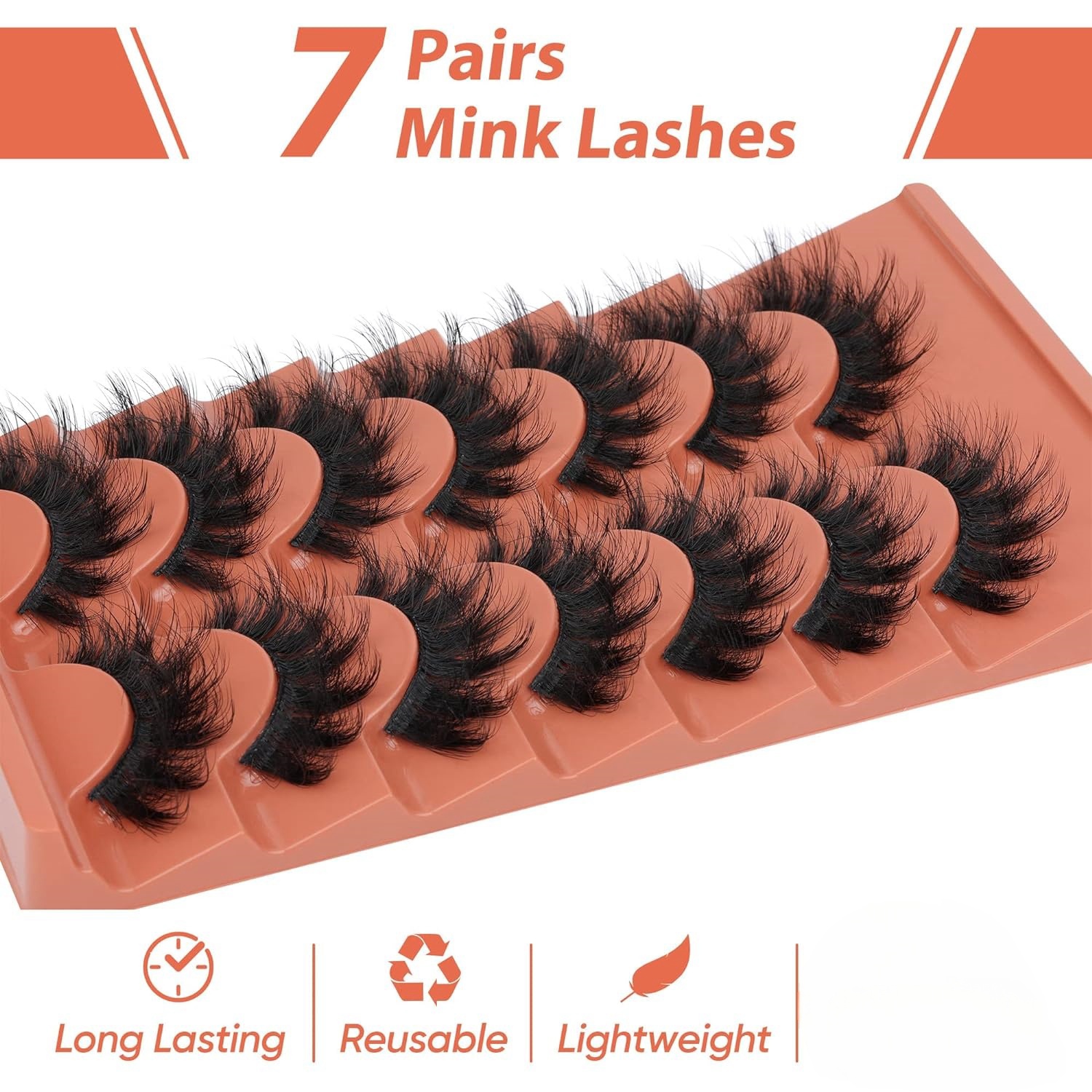 7pairs Pluizige Wimpers 8D Val - Eyelash Extension Cat Eye recensie en prijs