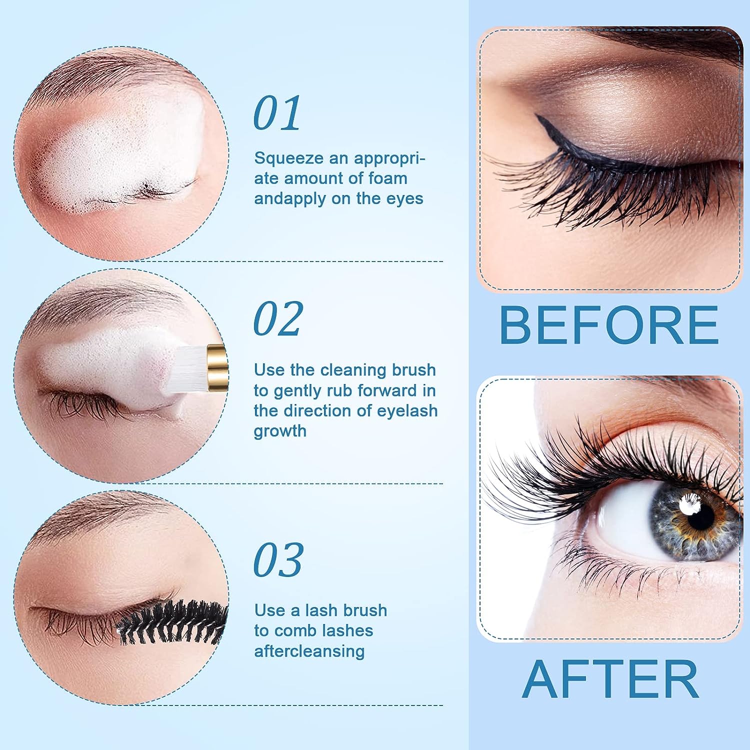 Wimperreinigingsset Lash Shamp - Eyelash Extension Wash recensie en prijs