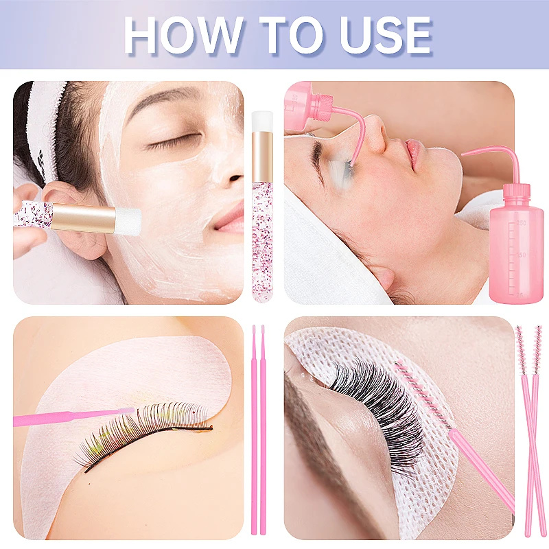 153 stks/set Wimper Extension  - Eyelash Extension Wash recensie en prijs